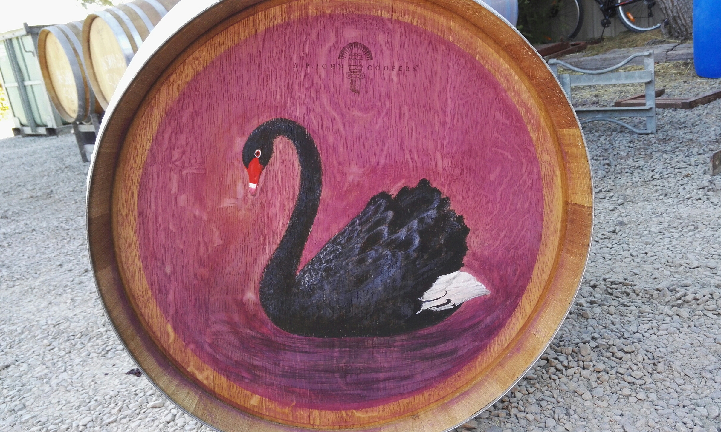 黑天鹅绘画过程3